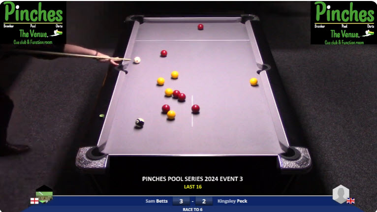 Pinches Pool Series 2024 Event 3 – Last 16