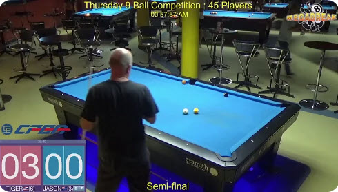 Megabreak Pool Lounge : Weekly 9 Ball Handicap Tournament