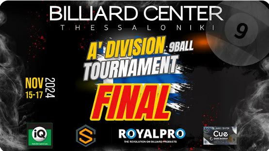A’ Division 9Ball Open Tournament DAY 3 – SEMI-FINALS | Nov 15-17,2024