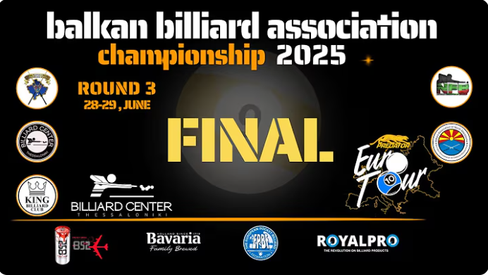 BBA – Balkan Billiard Championship 2025 | Round-3 | Table 1