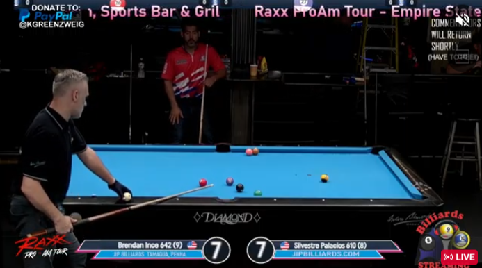Raxx ProAm Tour – Empire State Amateur Championships at Raxx Pool Room, Sports Bar & Grill Day 2