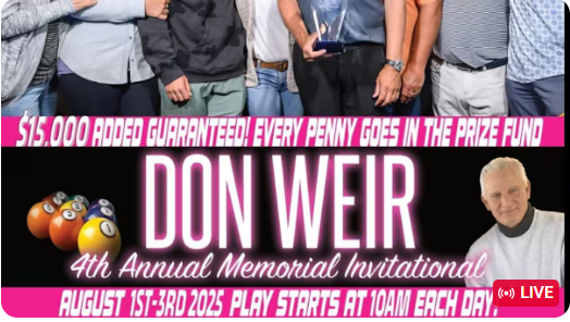 2025 Don Weir Memorial Tournament – Feature Table Day 2 Morning