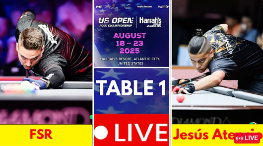 FRANCISCO SÁNCHEZ RUIZ vs JESÚS ATENCIO | 2025 US OPEN POOL CHAMPIONSHIP | TABEL ONE – LIVE
