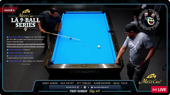 Mezz LA 9 Ball Series – Season 4 Stop #19
