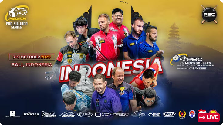 PBC WPA men’s doubles 10 ball’s world championship – Table 1