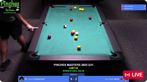 Pinches Masters 2025 Q11 | Pinches Cue Club
