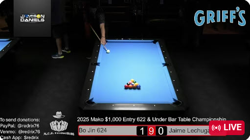 2025 Mako $1,000 Entry 622 & Under Bar Table Championship at Griffs, Las Vegas