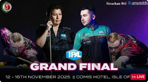 IPA Pool Tour 5 Grand Final Professional 2025 – Isle of Man – 3 Streams – DAY 1