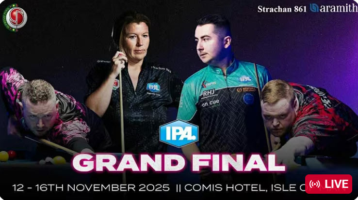 IPA Pool Tour 5 Grand Final Professional 2025 – Isle of Man – Main Table – DAY 2