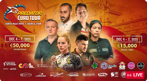 Predator EuroTour SPANISH Open 2025 – Day 2 | 2 Streams!