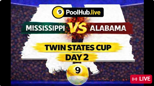 DAY 2: PoolHub.live Presents: Twin States Cup 2026 | Mississippi vs Alabama | LIVE from ICB
