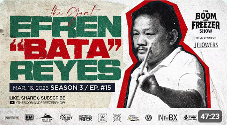 Efren Reyes | The Boom and Freezer Show