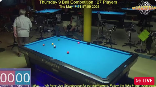 Thursday 9 Ball Competiiton | Megabreak Pool Pattaya