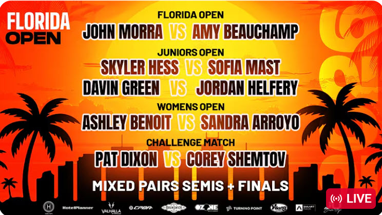 🔥 FLORIDA OPEN 2026 – SATURDAY AFTERNOON SESSION 🔥