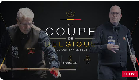 FRBB Belgian Cup – Last 8 –  Roland FORTHOMME vs Peter DE BACKER