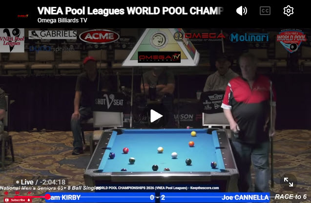 VNEA Pool Leagues WORLD POOL CHAMPIONSHIPS  DAY 4