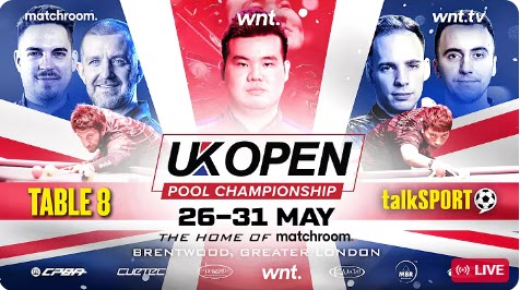 2026 UK Open Pool Championship | Table 3,7,8