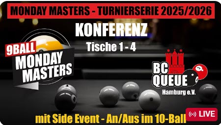 Konferenz | Monday Masters | Turnierserie 2026/2027