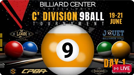 C’ Division 9Ball Open Tournament | June 19-21, 2026 | Day-1