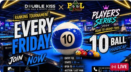 10- Ball Weekly Tournament, Friday, June 26, 2026