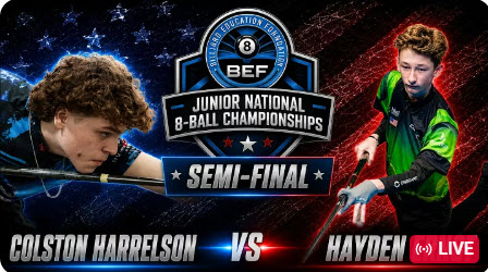 SEMI-FINAL | Colston Harrelson vs Hayden Ernst | USA CUE SPORTS NATIONALS U19 BOYS 8-BALL