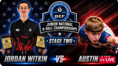 STAGE 2 | Jordin Witkin vs Austin Axe | USA CUE SPORTS NATIONALS U15 BOYS 9-BALL