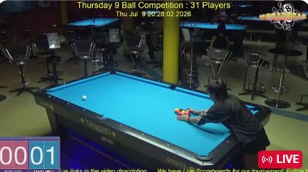 Thursday 9 Ball Competition | Megabreak Pool Pattaya