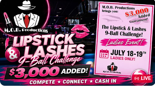 2026 Lipstick & Lashes Ladies Handicapped 9-Ball at Griff’s, Las Vegas