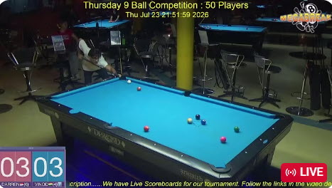 Thursday 9 Ball Competition | Megabreak Pool Pattaya