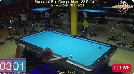 Sunday 9 Ball Competition | Megabreak Pool Pattaya