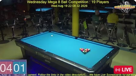 Wednesday Mega 8 Ball Competition | Megabreak Pool Pattaya