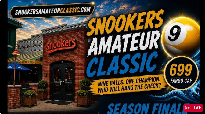2026 Snookers Amateur 9 Ball Classic LIVE From Snookers In Providence, Rhode Island