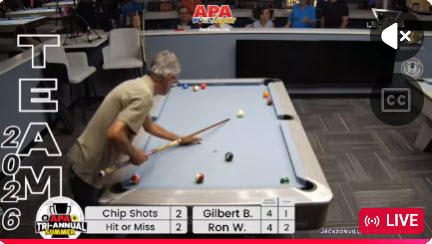 2026 Jacksonville APA Summer Tri-Annuals @ Legends Billiards