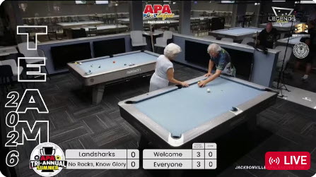 2026 Jacksonville APA Summer Tri-Annuals @ Legends Billiards Day 2 Part 2