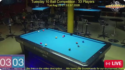 Tuesday 10 Ball Competition | Megabreak Pool Pattaya