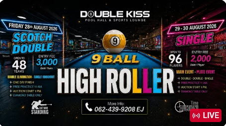 High Roller 9-Ball Scotch Doubles | Double Kiss Pool Hall