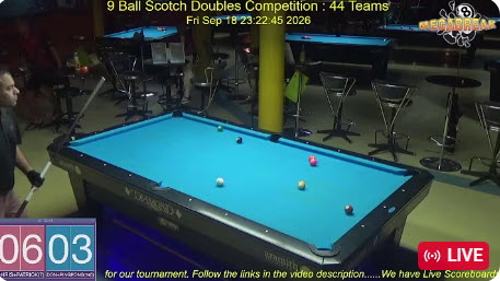 9 Ball High Roller Scotch Doubles | Megabreak Pool Pattaya