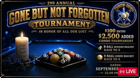 DBM 2nd Annual “Gone but Not Forgotten” Tournament