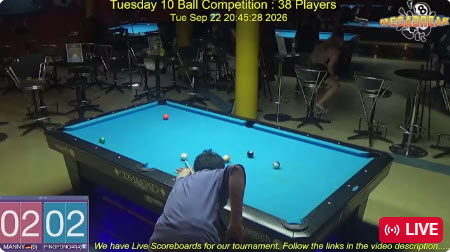 Tuesday 10 Ball Competition | Megabreak Pool Pattaya