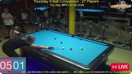 Thursday 9 Ball Competition | Megabreak Pool Pattaya