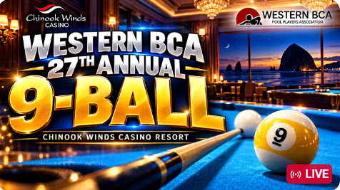 WBCA 9 BALL CHAMPIONSHIPS 12TH OCT.-OCT 19TH CHINOOK WINDS CASINO AND RESORT, LINCOLN CITY OREGON