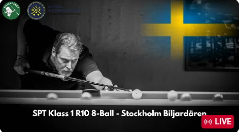 SPT Klass 1 R10 8-Ball – Stockholm Biljardären