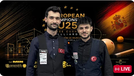 2026 CEB 3-Cushion European Championship U25 – LAST 8 – Seymen OZBAS vs Alptekin CANOZKAN