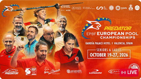 PREDATOR EUROPEAN CHAMPIONSHIP SENIORS & LADIES 2026 ▸ DAY 1 –  Finals